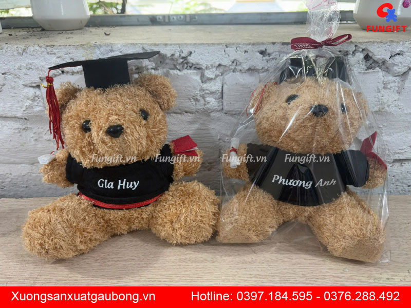 Sản xuất gấu bông tốt nghiệp theo yêu cầu