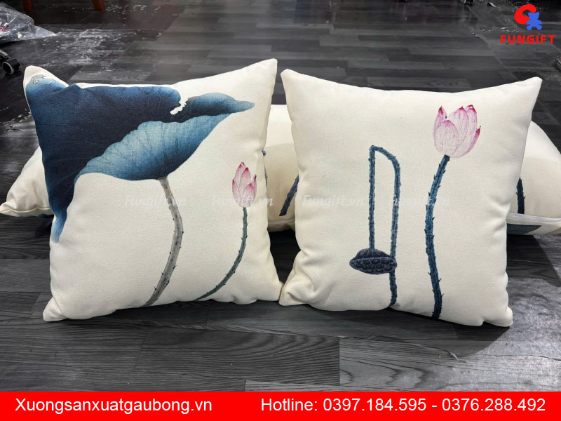 Công nghệ in chuyển nhiệt gối tựa lưng