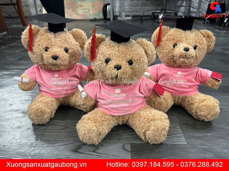 Cung cấp gấu bông in số lượng lớn
