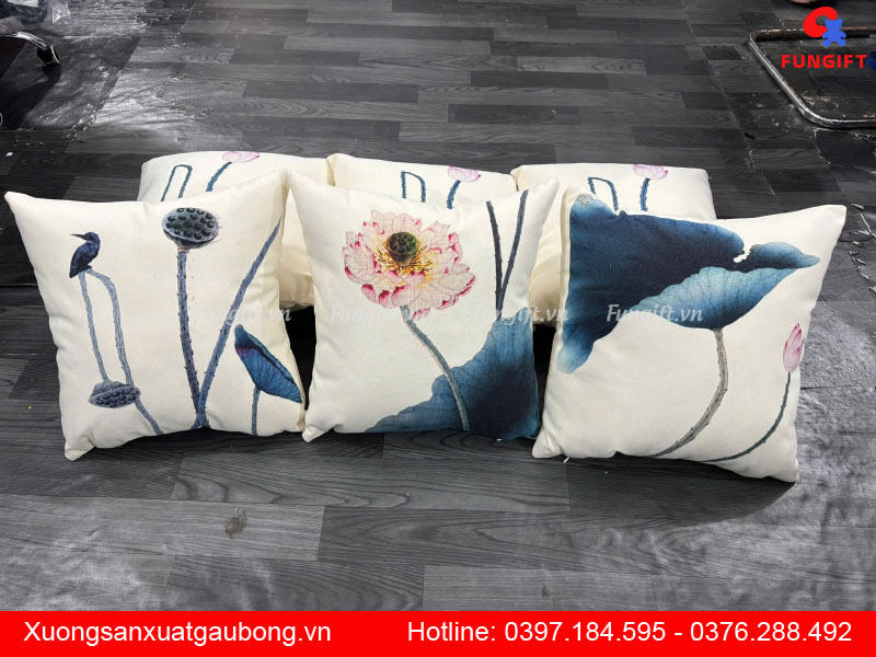 Cung cấp gối tựa lưng in họa tiết
