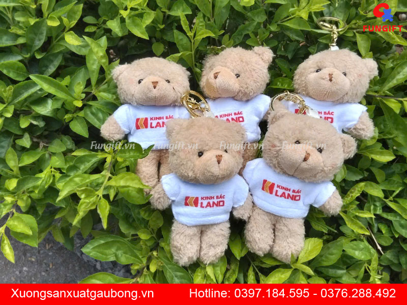 Đặt in gấu bông móc khóa