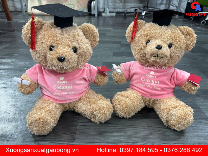 Đặt in gấu nhồi bông theo yêu cầu