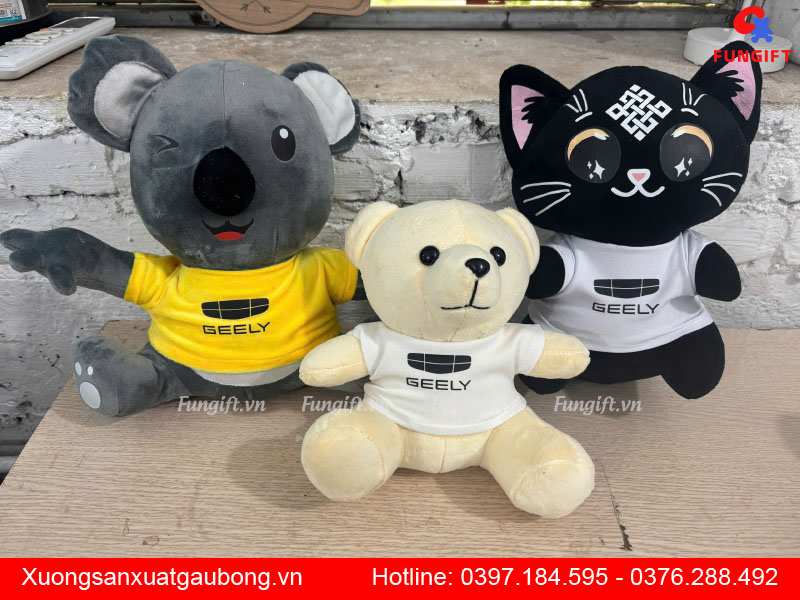 Đặt in thú nhồi bông số lượng lớn