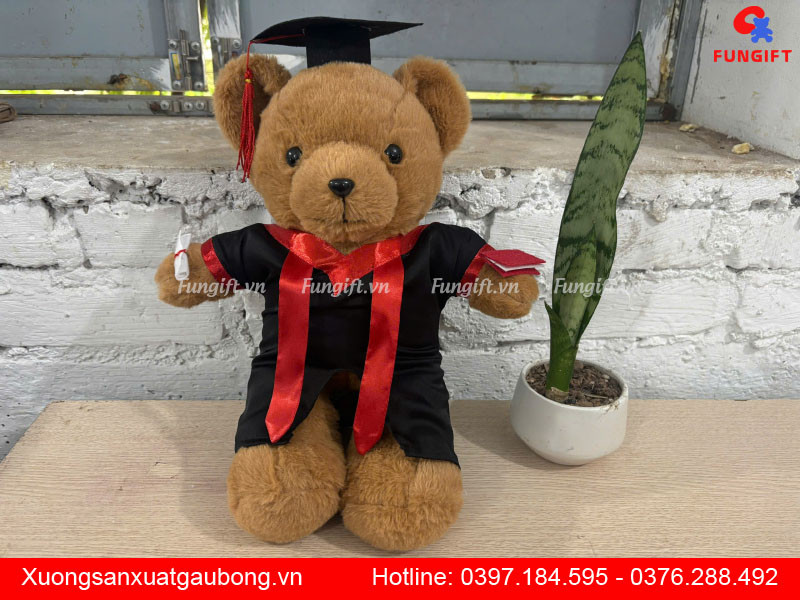 Dịch vụ in gấu vải nâu tuần lộc