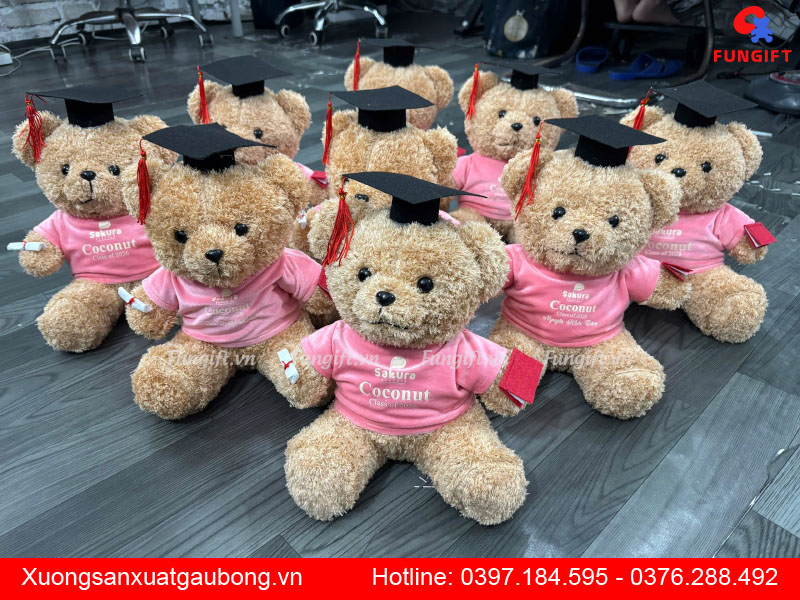 Dịch vụ in logo lên gấu nhồi bông
