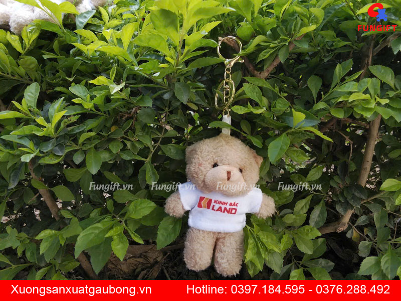 Gấu bông móc khóa in logo theo yêu cầu
