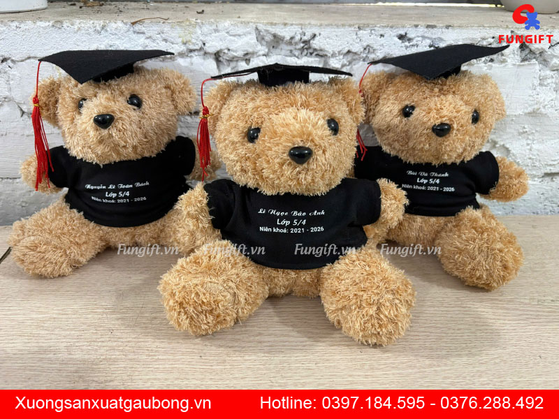 In gấu bông dáng ngồi giá xưởng