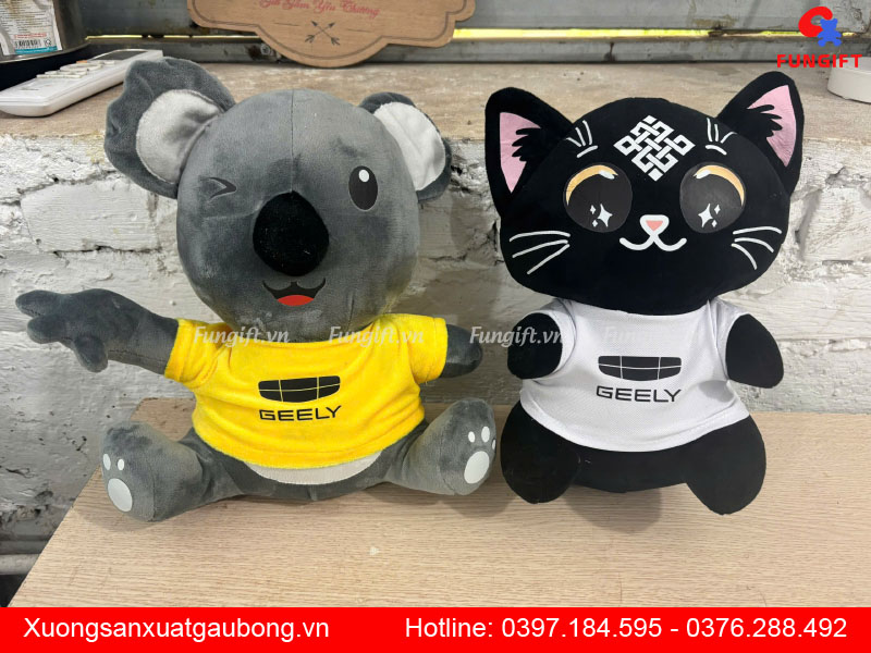 In logo thú bông làm quà tặng