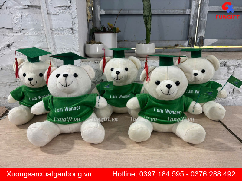 Mẫu gấu bông 30cm in theo yêu cầu