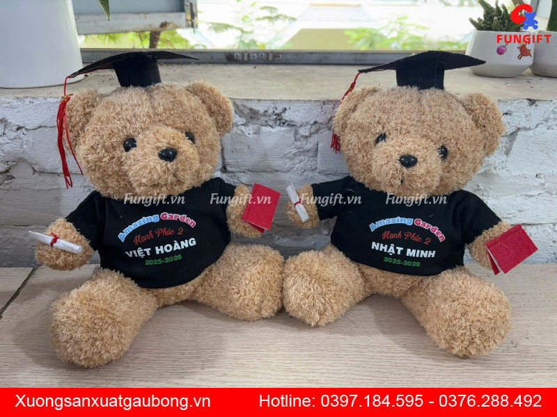 Mẫu gấu bông in theo yêu cầu