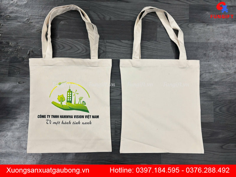 Mẫu túi vải canvas in theo yêu cầu