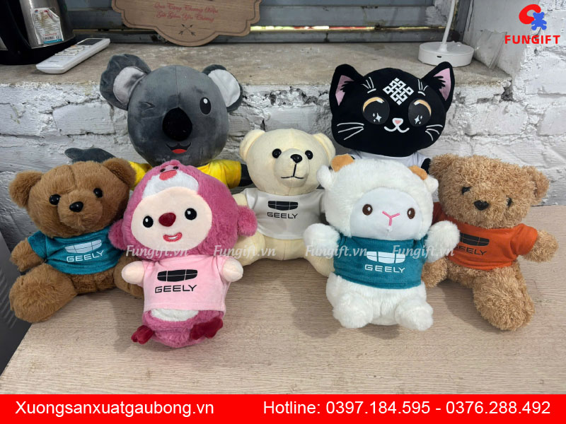 Quà tặng gấu bông hoạt hình in logo