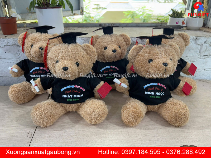 Sản xuất gấu bông in tại xưởng