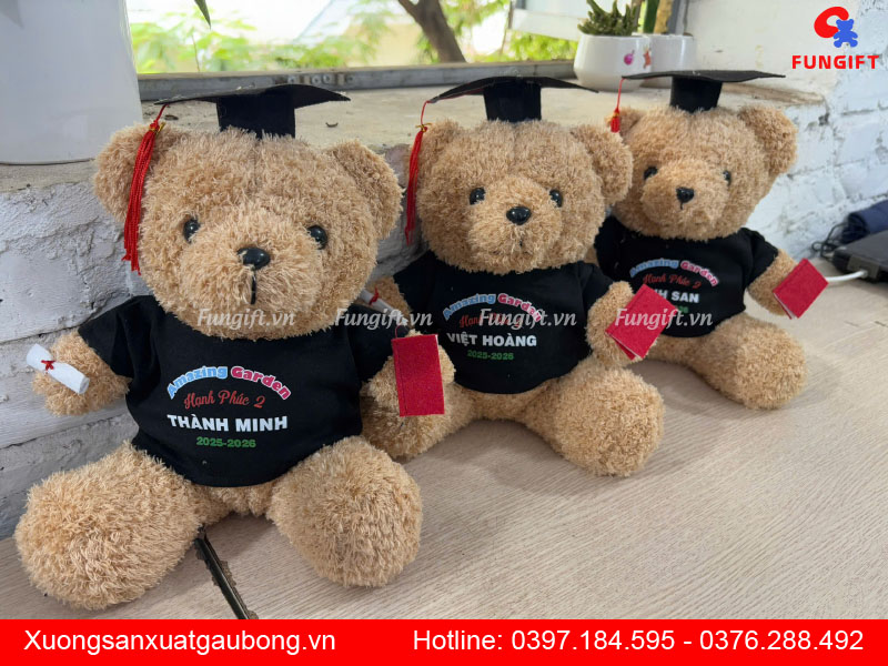 Xưởng in gấu bông tốt nghiệp Hà Nội