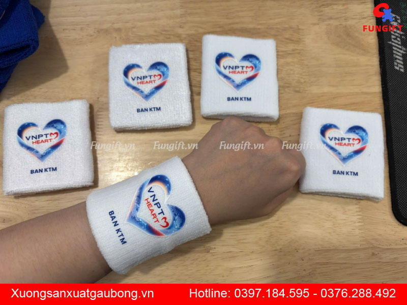 Băng đô đeo cổ tay in logo theo yêu cầu