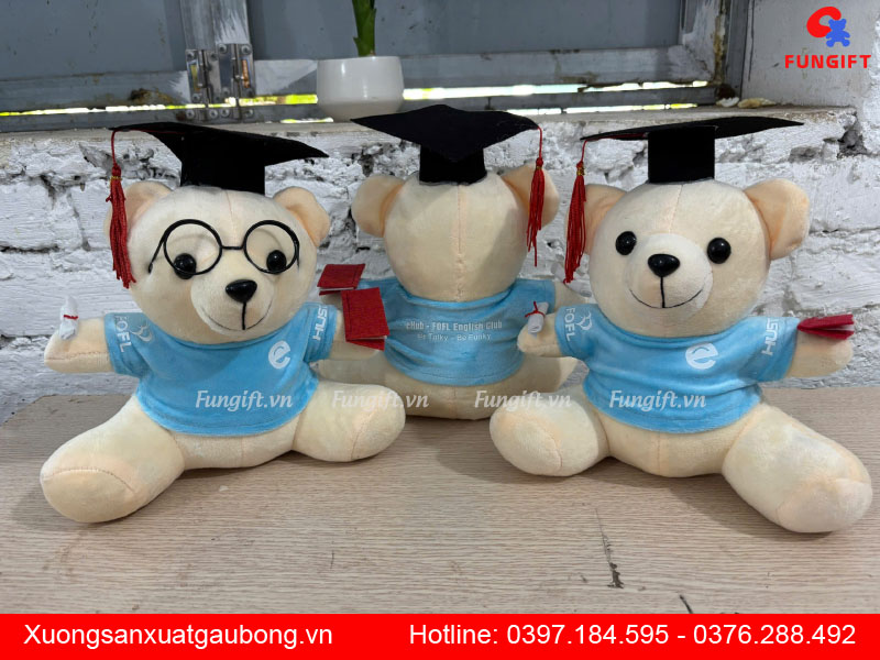 Đặt may gấu tốt nghiệp theo yêu cầu