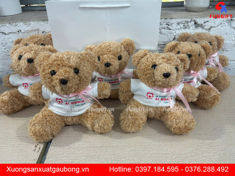 Gấu bông in logo theo yêu cầu