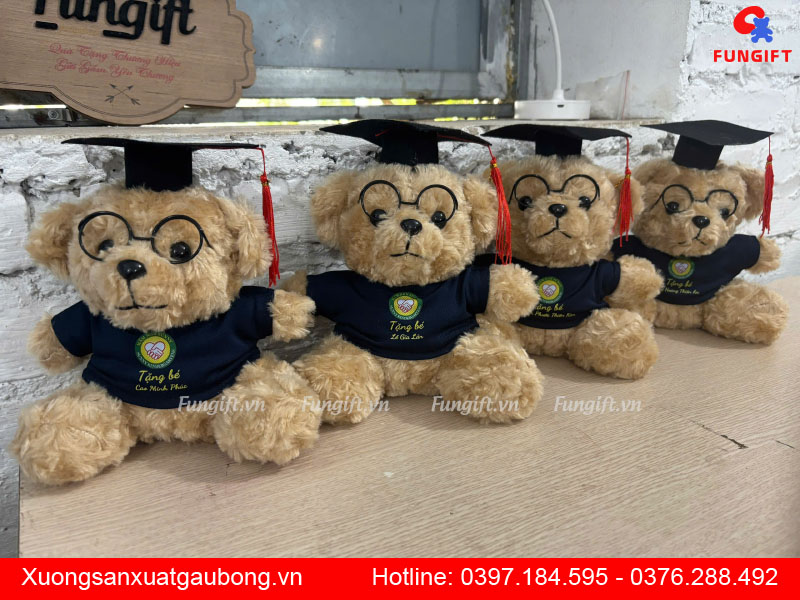 Gấu bông in logo theo yêu cầu