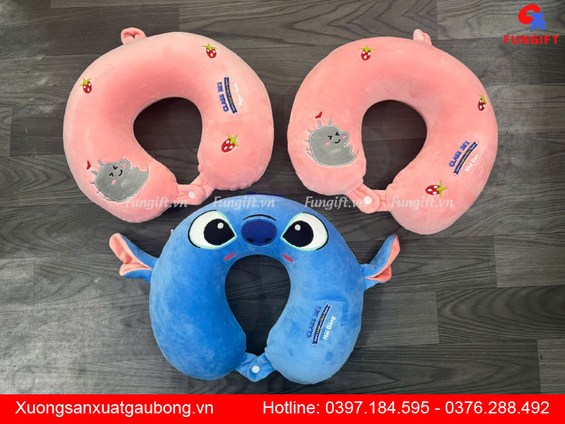 Gối cổ cao su non hình thú