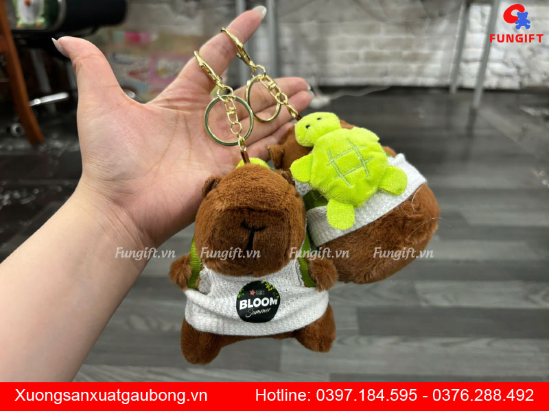 Móc khoá gấu bông theo yêu cầu