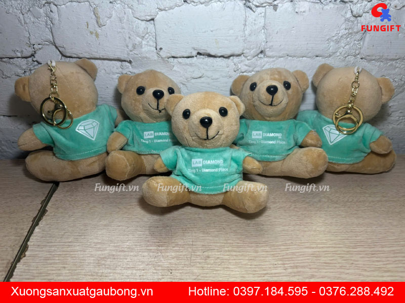 Móc khoá nhồi bông theo yêu cầu