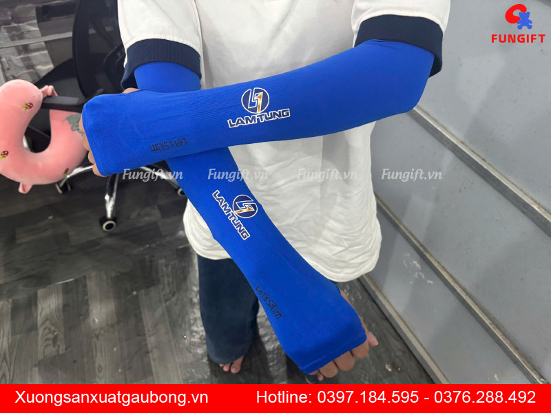 Nhận sản xuất ống tay chống nắng in logo theo yêu cầu