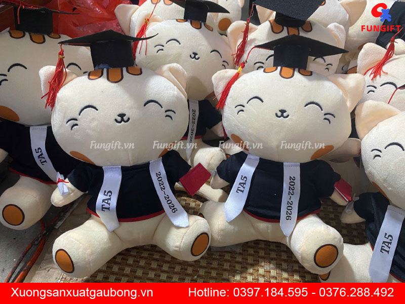 Sản xuất gấu bông tốt nghiệp theo yêu cầu