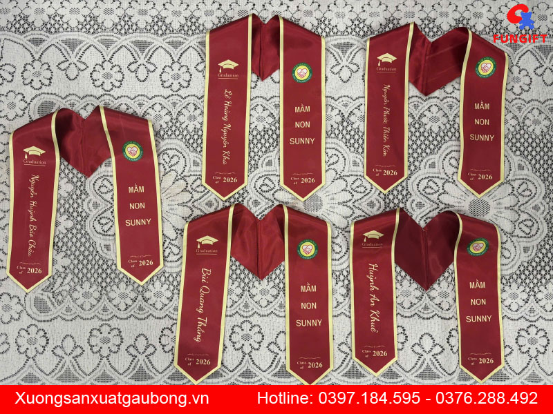 Sash tốt nghiệp mầm non