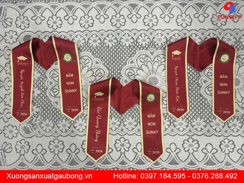 Sash tốt nghiệp in tên
