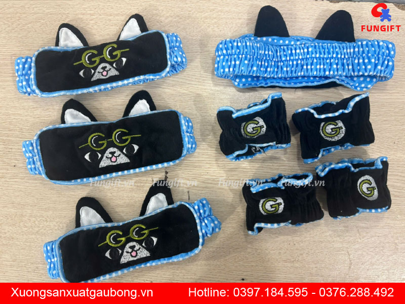 Băng đô đầu và tay thêu số lượng lớn