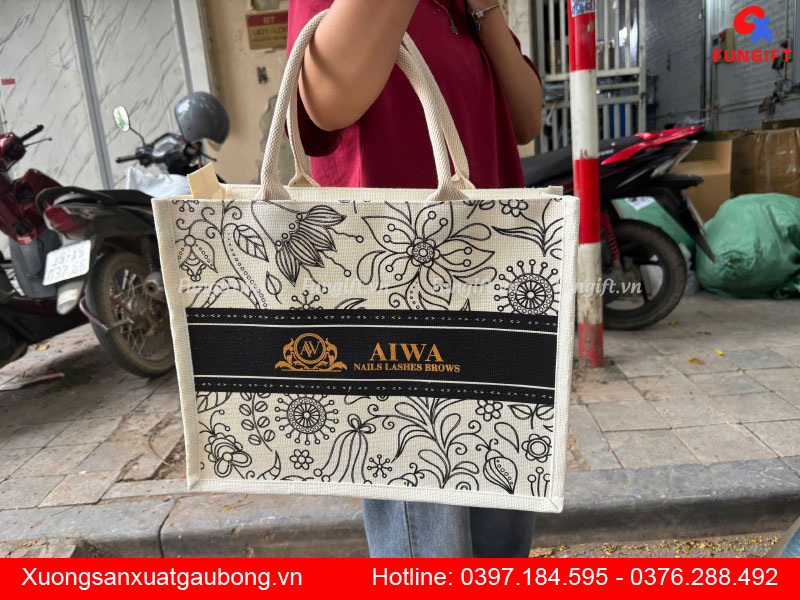 Đặt hàng túi vải giả đay số lượng lớn