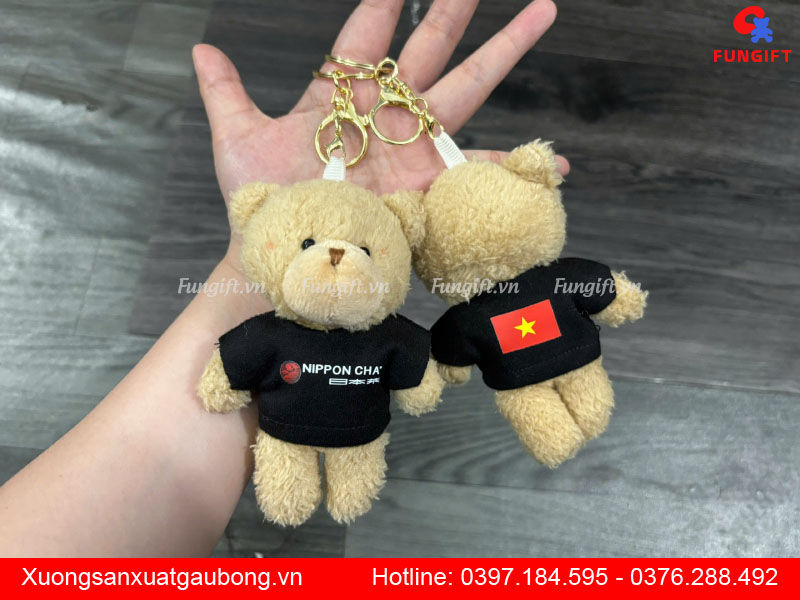 Dịch vụ in logo gấu móc khóa