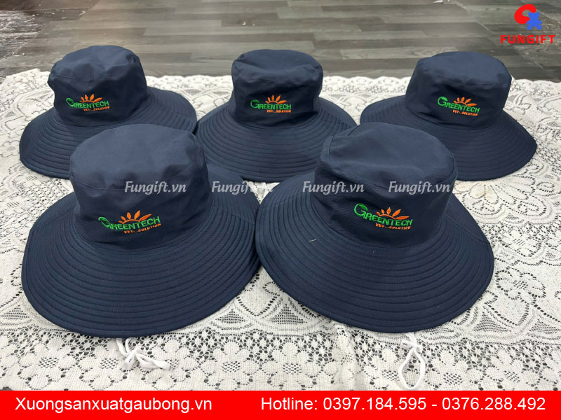 Dịch vụ thêu logo mũ tai bèo