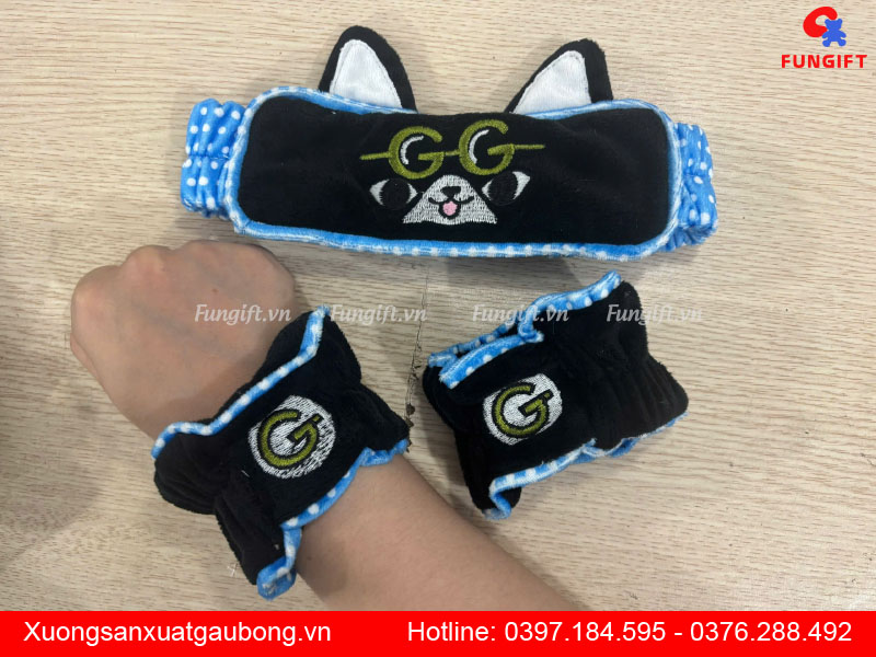 Quà tặng băng đô tay và đầu thêu họa tiết