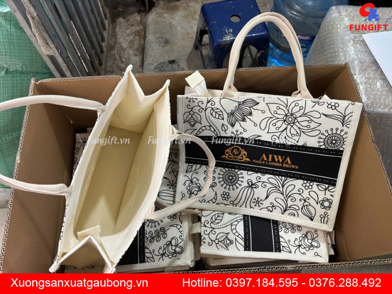 Sản xuất túi vải giả đay giá rẻ