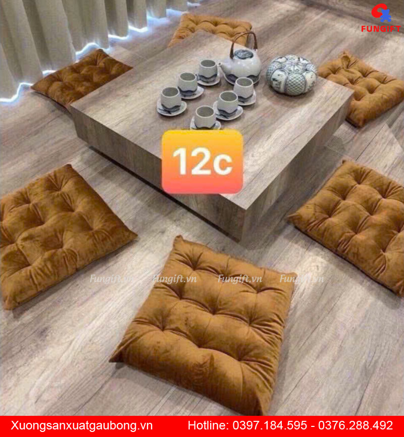 Đặt may đệm ngồi bệt theo yêu cầu
