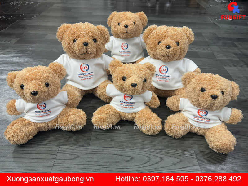 Gấu bông in logo công ty