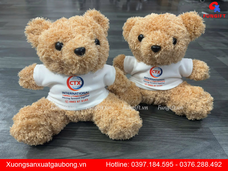Gấu bông in logo theo yêu cầu