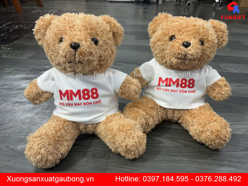 Gấu bông in logo theo yêu cầu