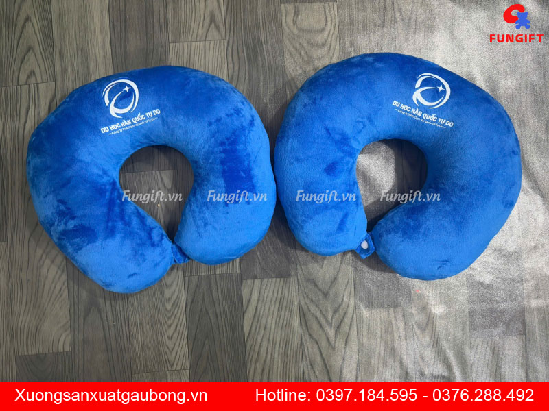 Gối chữ U giá rẻ in logo