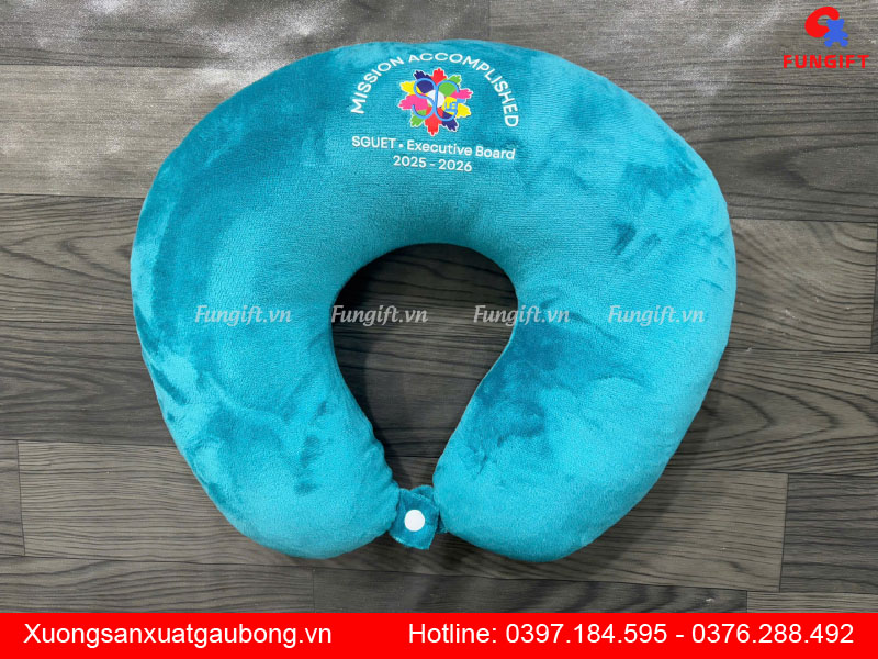 Gối chữ U giá rẻ in logo