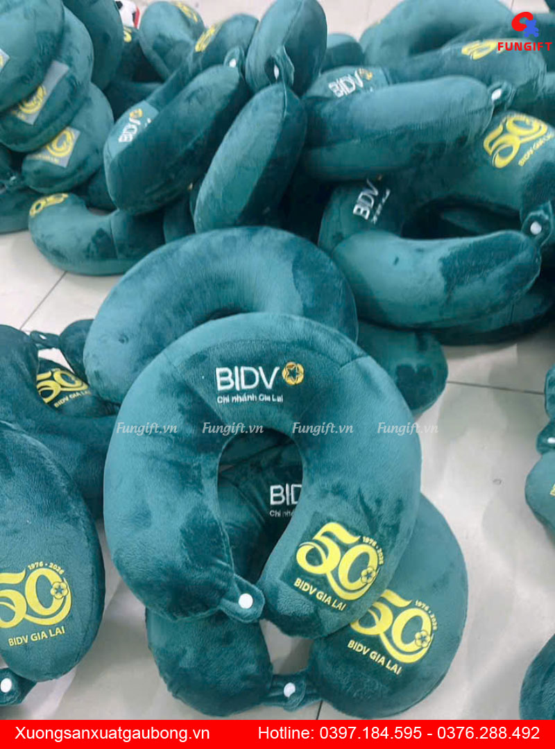 Gối kê cổ văn phòng in logo