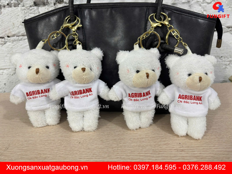 Móc khoá gấu bông sự kiện