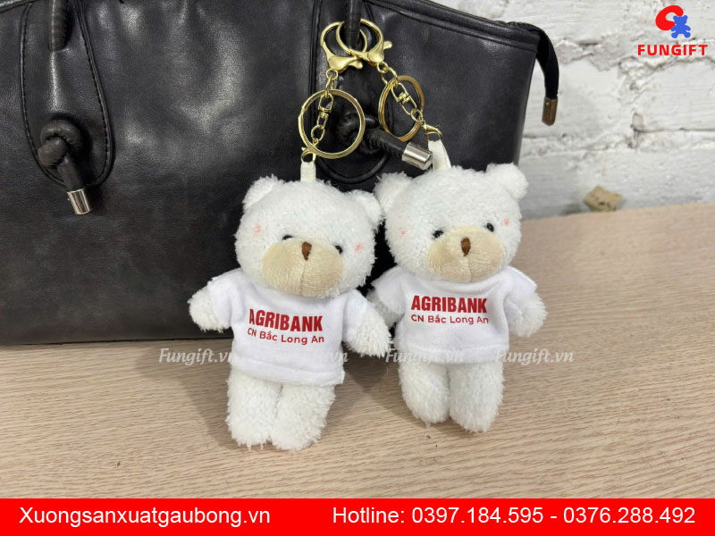 Móc khoá gấu bông theo yêu cầu