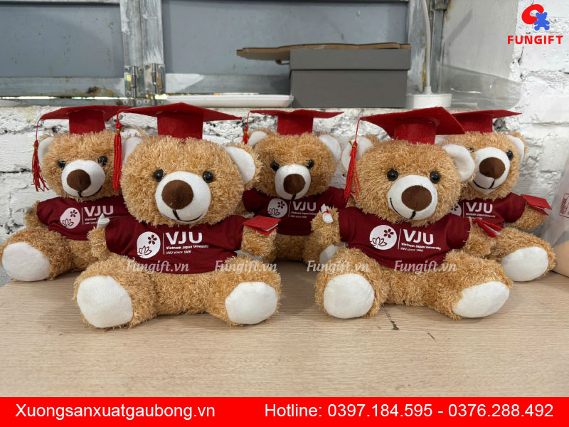 Sản xuất gấu bông cử nhân tốt nghiệp