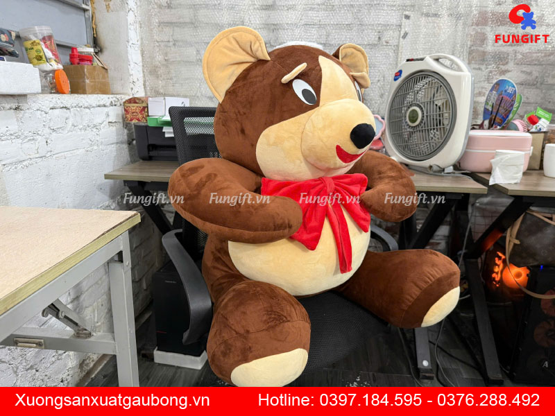 Xưởng trực tiếp sản xuất gấu bông in logo
