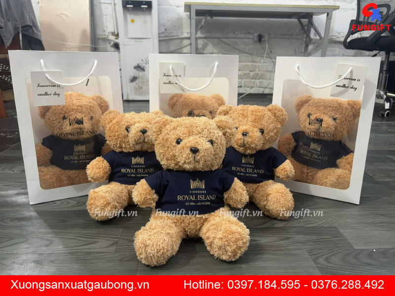 Đặt in gấu bông túi giấy giá xưởng