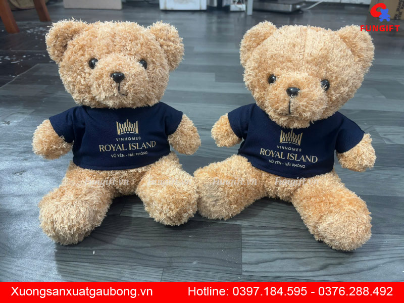 Gấu bông in logo theo yêu cầu