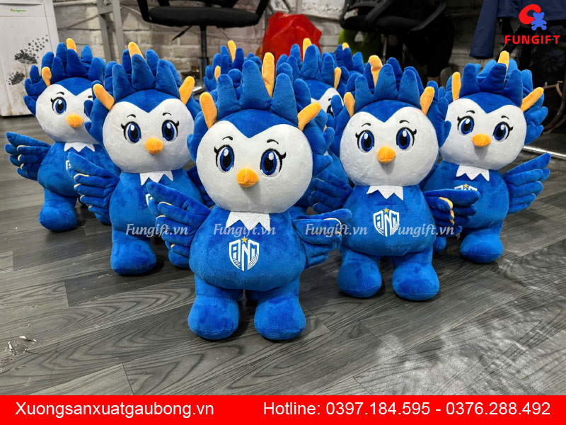 Linh vật nhồi bông in theo yêu cầu
