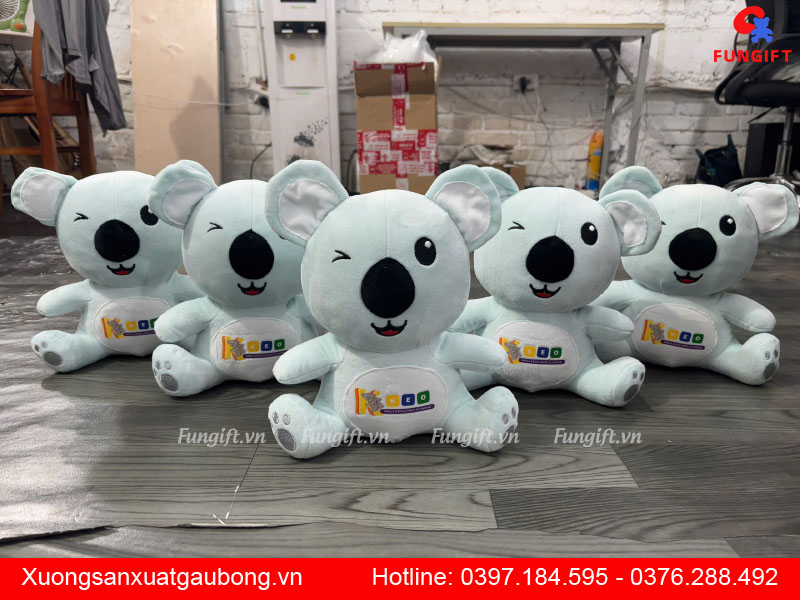 Mẫu gấu koala sản xuất in số lượng lớn